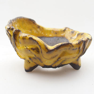 Ceramic Shell 7 x 7 x 4,5 cm, yellow color - 1