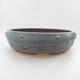 Ceramic bonsai bowl 21 x 21 x 6 cm, color blue - 1/3