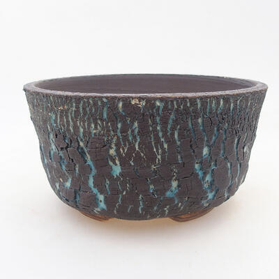 Ceramic bonsai bowl 16 x 16 x 8.5 cm, color blue - 1