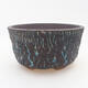 Ceramic bonsai bowl 16 x 16 x 8.5 cm, color blue - 1/3
