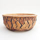 Ceramic bonsai bowl 16 x 16 x 6.5 cm, color cracked - 1/3