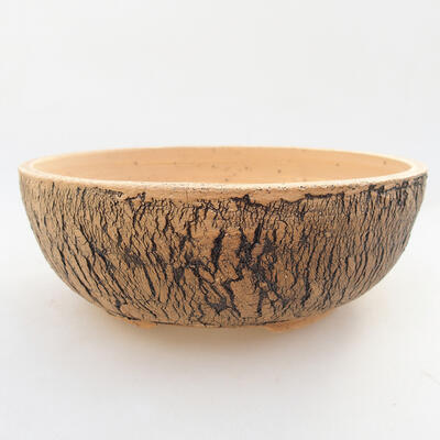 Ceramic bonsai bowl 18 x 18 x 6.5 cm, color black - 1