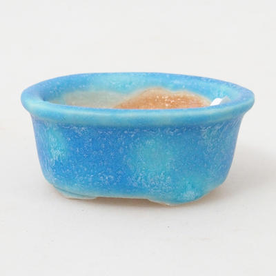 Mini bonsai bowl 4,5 x 4 x 2 cm, color blue - 1