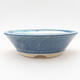 Ceramic bonsai bowl 15 x 15 x 4.5 cm, color blue - 1/3