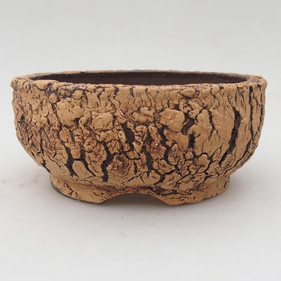 Ceramic bonsai bowl 14 x 14 x 6 cm color cracked - 1