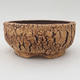 Ceramic bonsai bowl 14 x 14 x 6 cm color cracked - 1/4