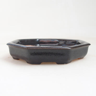 Ceramic bonsai bowl 11 x 11 x 2 cm, color gray - 1