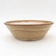 Ceramic bonsai bowl 20 x 20 x 6.5 cm, brown color - 1/3
