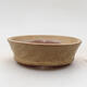 Ceramic bonsai bowl 10 x 10 x 3.5 cm, color brown - 1/3