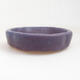 Ceramic bonsai bowl 10.5 x 10.5 x 2.5 cm, color purple - 1/3
