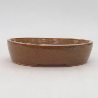 Ceramic bonsai bowl 17 x 14 x 4 cm, color gray-rusty - 1
