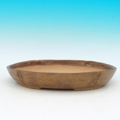 Bonsai ceramic bowl CEJ 3, light brown - 1