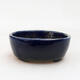 Ceramic bonsai bowl 9.5 x 8 x 3.5 cm, color blue-green - 1/3