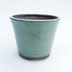 Ceramic bonsai bowl 8 x 8 x 7 cm, color green - 1/3