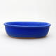 Ceramic bonsai bowl 18.5 x 14.5 x 5 cm, color blue - 1/3