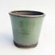 Ceramic bonsai bowl 7.5 x 7.5 x 7 cm, color green - 1/3