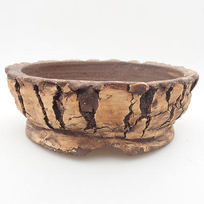Ceramic bonsai bowl 18 x 18 x 6 cm, gray color - 1