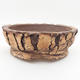 Ceramic bonsai bowl 18 x 18 x 6 cm, gray color - 1/3