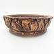 Ceramic bonsai bowl 16 x 16 x 5,5 cm, gray color - 1/3