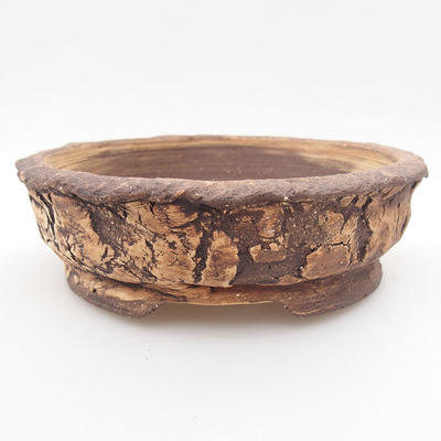 Ceramic bonsai bowl 16 x 16 x 5 cm, gray color - 1