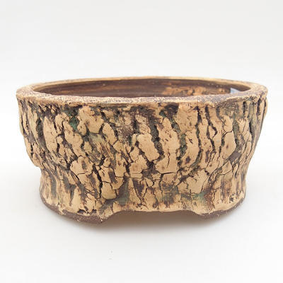 Ceramic bonsai bowl 14 x 14 x 6 cm, color green - 1