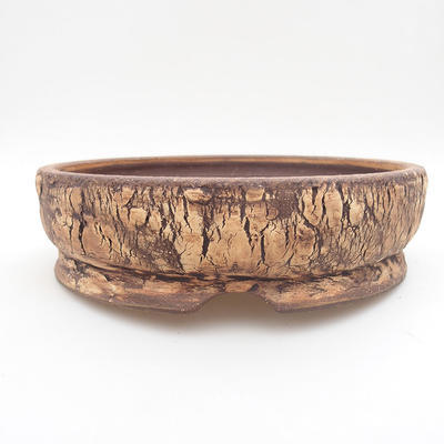 Ceramic bonsai bowl 20,5 x 20,5 x 6 cm, gray color - 1