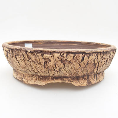Ceramic bonsai bowl 23 x 23 x 6,5 cm, gray color - 1
