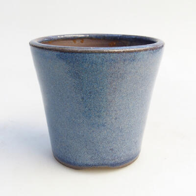 Ceramic bonsai bowl 8 x 8 x 7.5 cm, color blue - 1