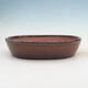 Bonsai bowl 34 x 27 x 7.5 cm, color brown - 1/7
