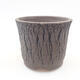 Ceramic bonsai bowl 12 x 12 x 10 cm, color black - 1/3