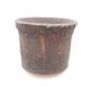 Ceramic bonsai bowl 13 x 13 x 10.5 cm, gray color - 1/3
