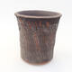 Ceramic bonsai bowl 13 x 13 x 13.5 cm, gray color - 1/3