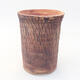 Ceramic bonsai bowl 12 x 12 x 15.5 cm, gray color - 1/2