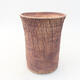 Ceramic bonsai bowl 12.5 x 12.5 x 16 cm, gray color - 1/3