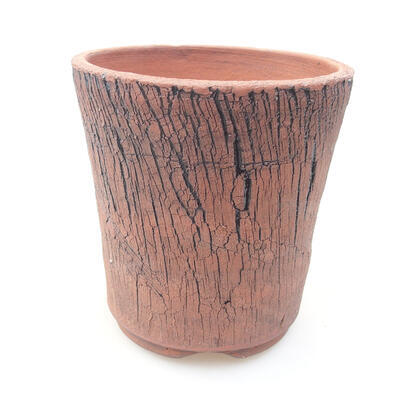 Ceramic bonsai bowl 12.5 x 12.5 x 13 cm, color black - 1