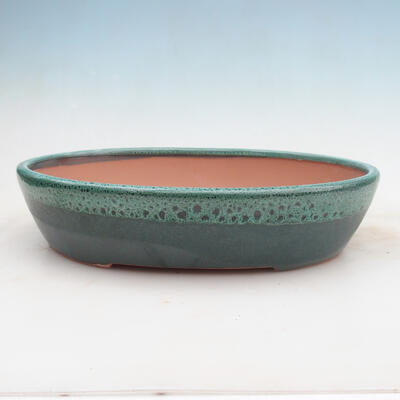 Bonsai bowl 34 x 27 x 7.5 cm, color green - 1