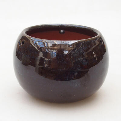 Ceramic Bowl 10 x 10 x 7 cm, color brown - 1
