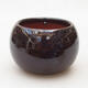 Ceramic Bowl 10 x 10 x 7 cm, color brown - 1/3