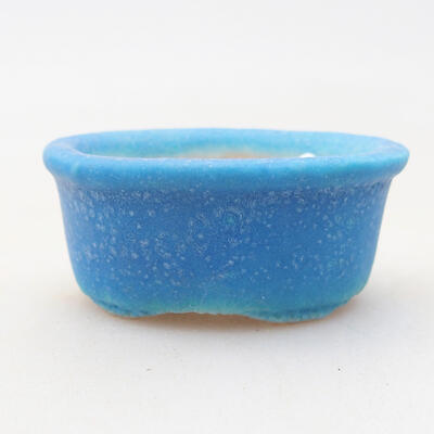 Mini bonsai bowl 4 x 3.5 x 1.5 cm, color blue - 1