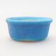 Mini bonsai bowl 4 x 3.5 x 1.5 cm, color blue - 1/3