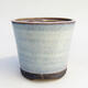 Ceramic bonsai bowl 8 x 8 x 7 cm, color blue - 1/3