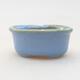 Mini bonsai bowl 4 x 3.5 x 1.5 cm, color blue - 1/3