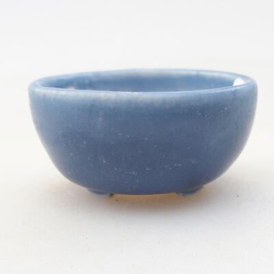 Mini bonsai bowl 3.5 x 3.5 x 2 cm, color blue - 1