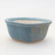 Mini bonsai bowl 4 x 3 x 2 cm, color blue - 1/3