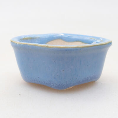 Mini bonsai bowl 4 x 3.5 x 2 cm, color blue - 1