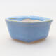 Mini bonsai bowl 4 x 3.5 x 2 cm, color blue - 1/3