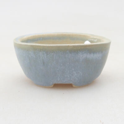 Mini bonsai bowl 4 x 3 x 3 cm, color blue - 1