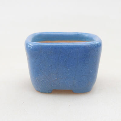 Mini bonsai bowl 3.5 x 3.5 x 2.5 cm, color blue - 1
