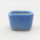 Mini bonsai bowl 3.5 x 3.5 x 2.5 cm, color blue - 1/3