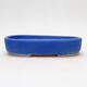Ceramic bonsai bowl 16 x 11 x 6 cm, color blue - 1/3